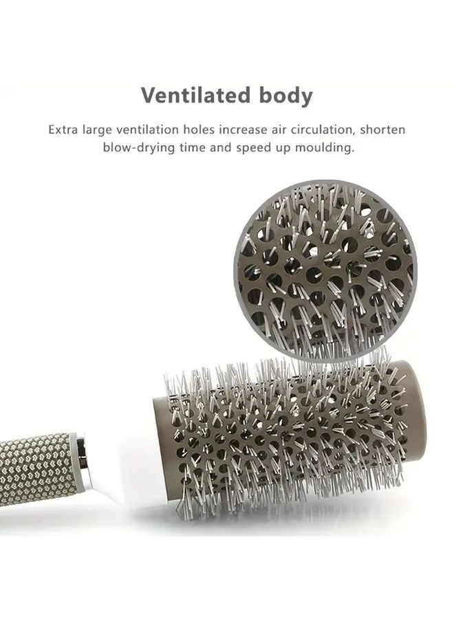 5pcs Professional Anti Static Heat Resistant Round Curling Brushes Salon Styling Tools - Image 5